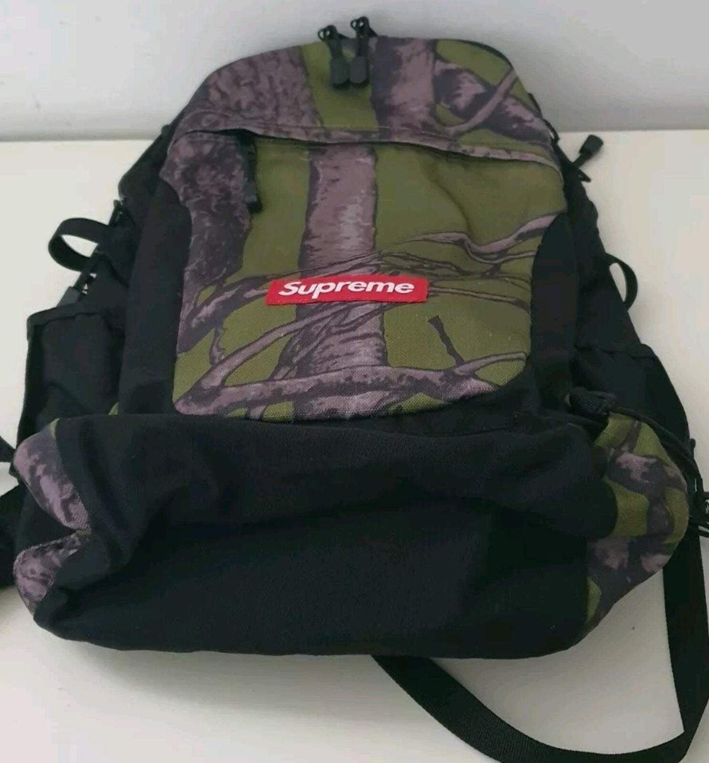 FW12 Supreme Tree Backpack Vintage 2012 Green Rucksack Bag