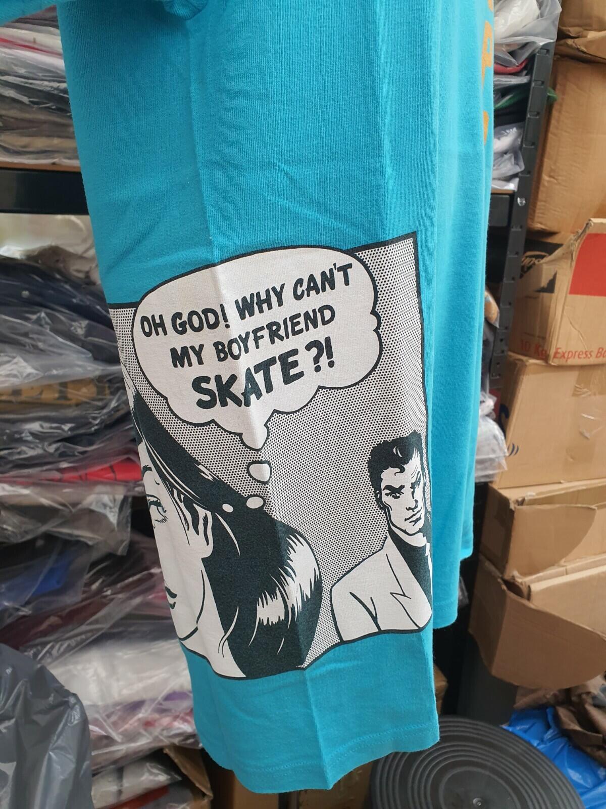 SS17 Supreme x Thrasher Boyfriend Tee Teal Size M Made In USA