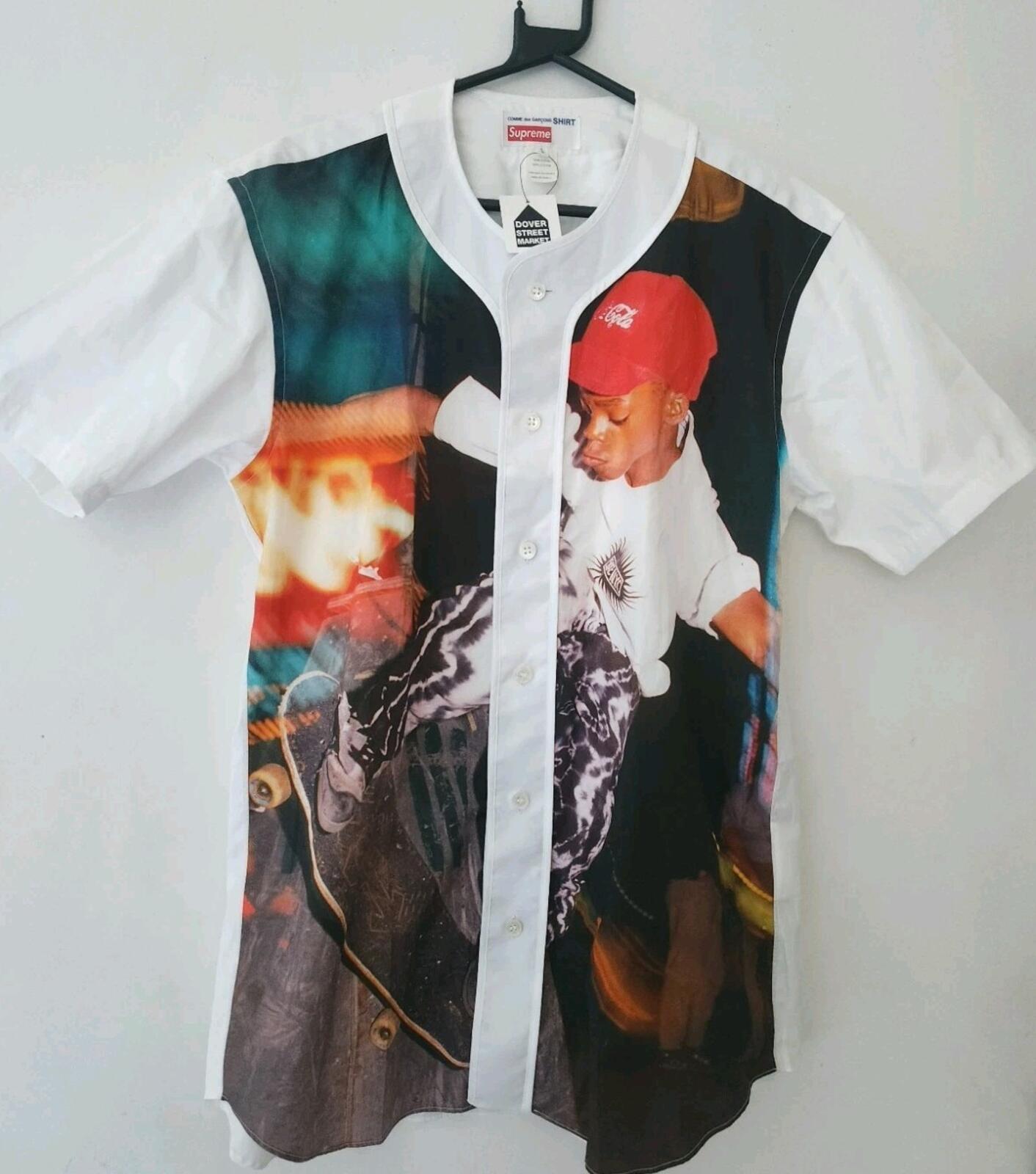 SS14 Supreme Comme Des Garçons Harold Hunter Baseball Jersey Shirt L Large CDG