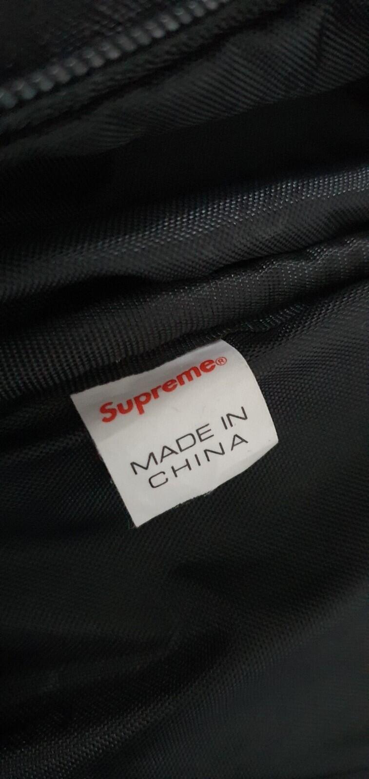 SS19 Supreme Black Backpack Cordura Fabric Box-Logo Rucksack Tasche