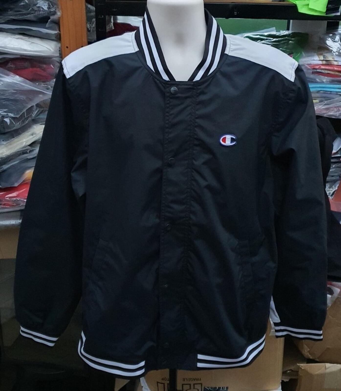 SS14 Supreme x Champion Warm Up Jacket Black Size XL