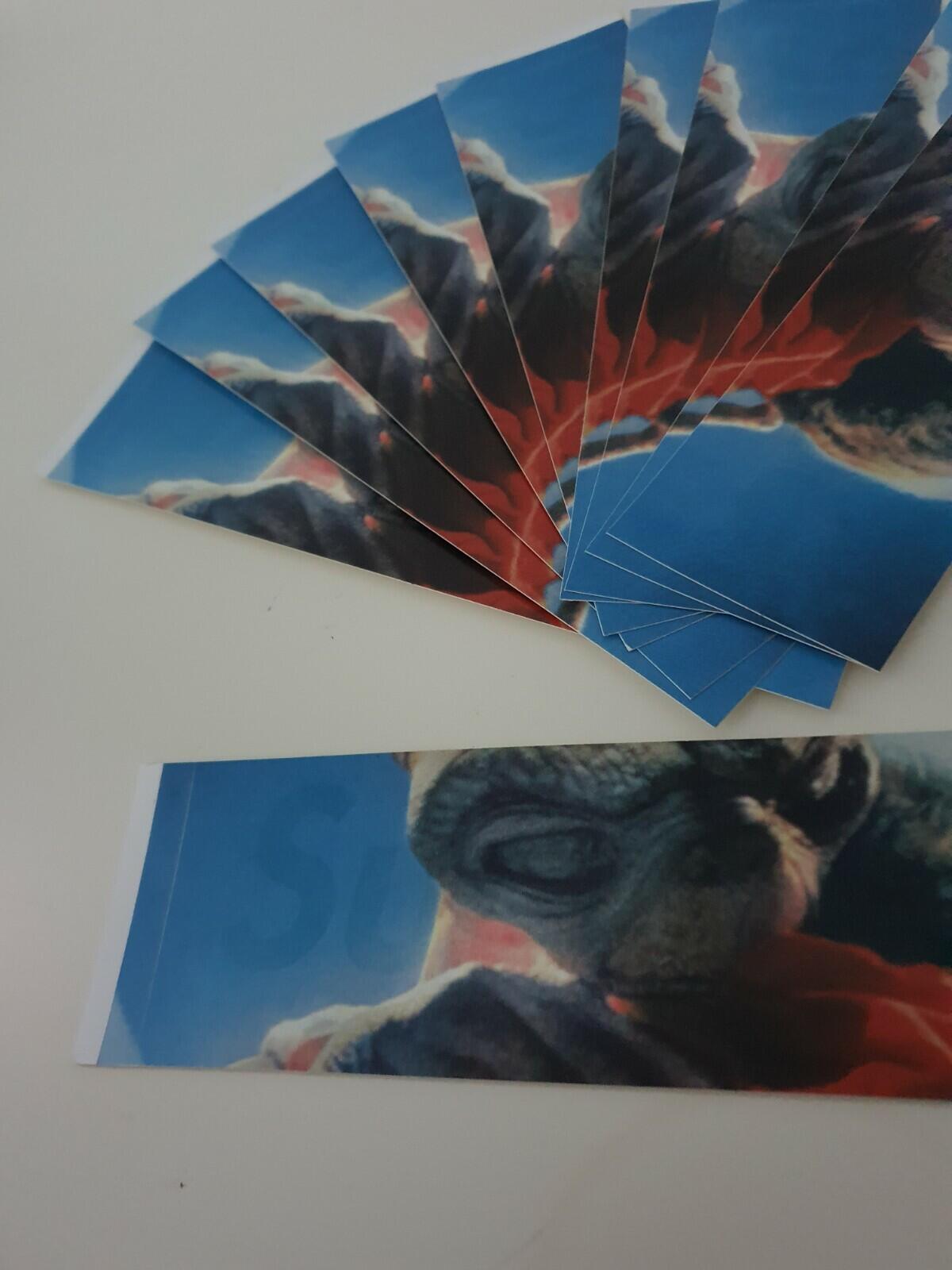 10x FW15 Supreme E.T box logo stickers 100% authentic