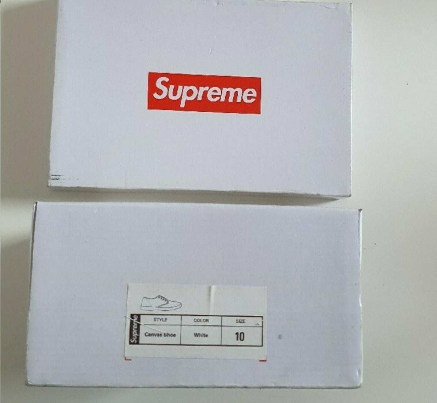 SS09 Supreme Canvas House Shoes White US 10