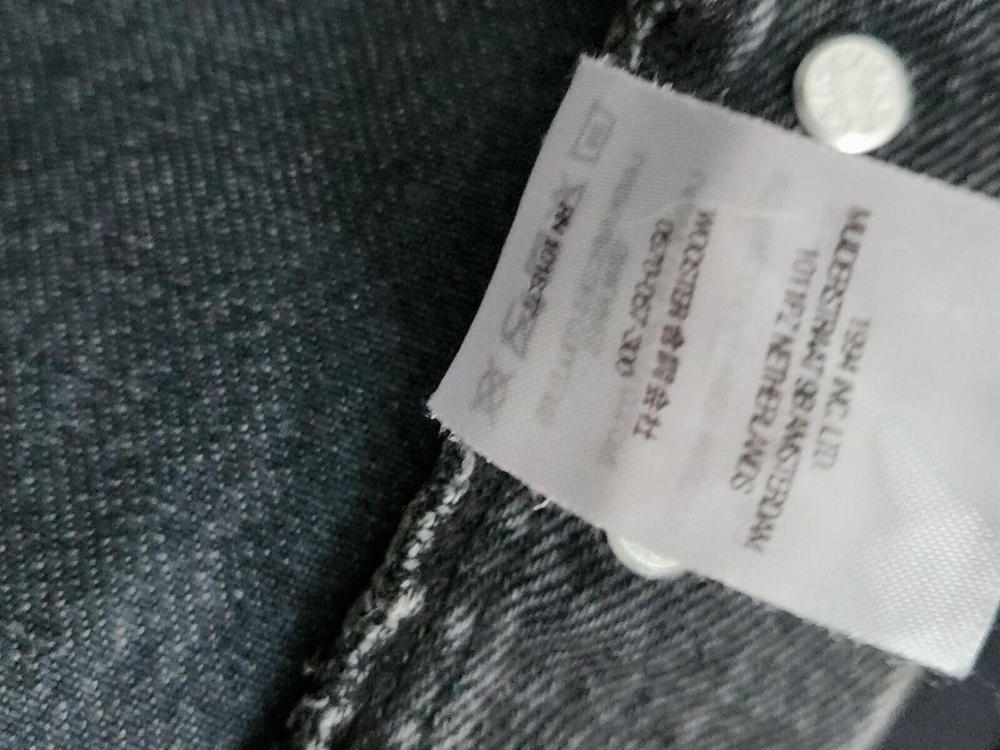 FW21 Supreme washed regular jeans size 34 blue W34 L32 star denim Black Trousers