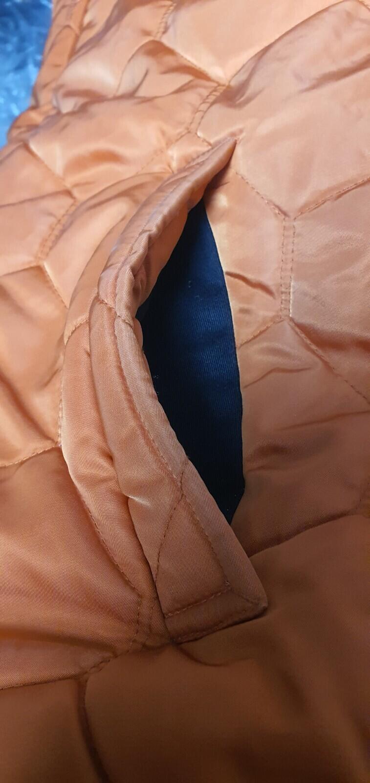 FW15 Supreme Quilted Flight Satin Parka Orange Jacke M Medium Mantel Selten