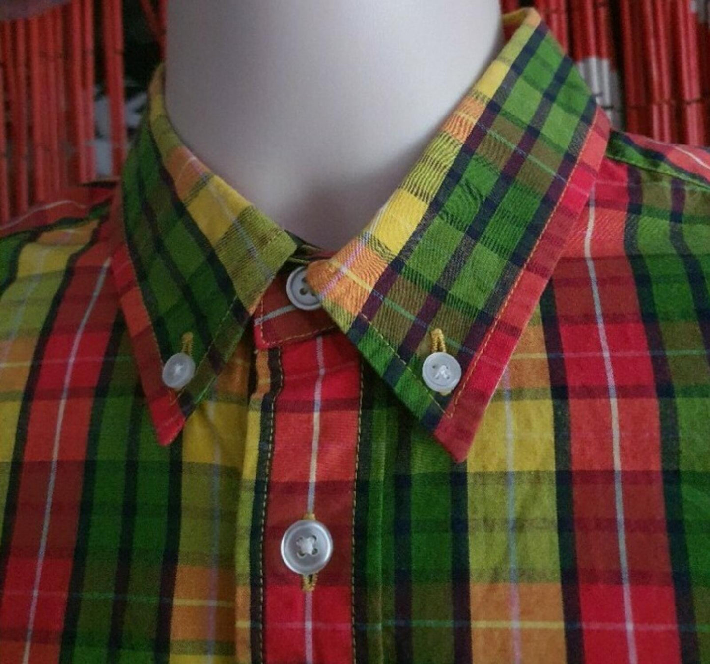 SS10 Supreme Factory Plaid S/S Shirt Multicolor Tartan Size S