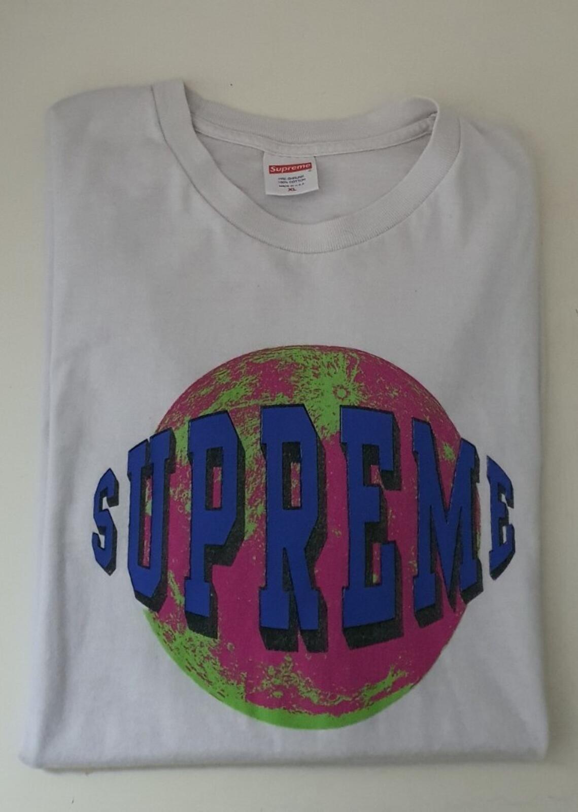 FW15 Supreme Lunar white tee size XL T-shirt planet Rare 2015 Vintage