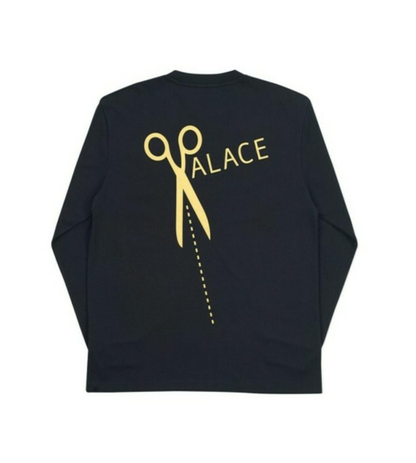 AW17 Palace Scissors black L/S Tee Long sleeve size M T-shirt New in dust bag