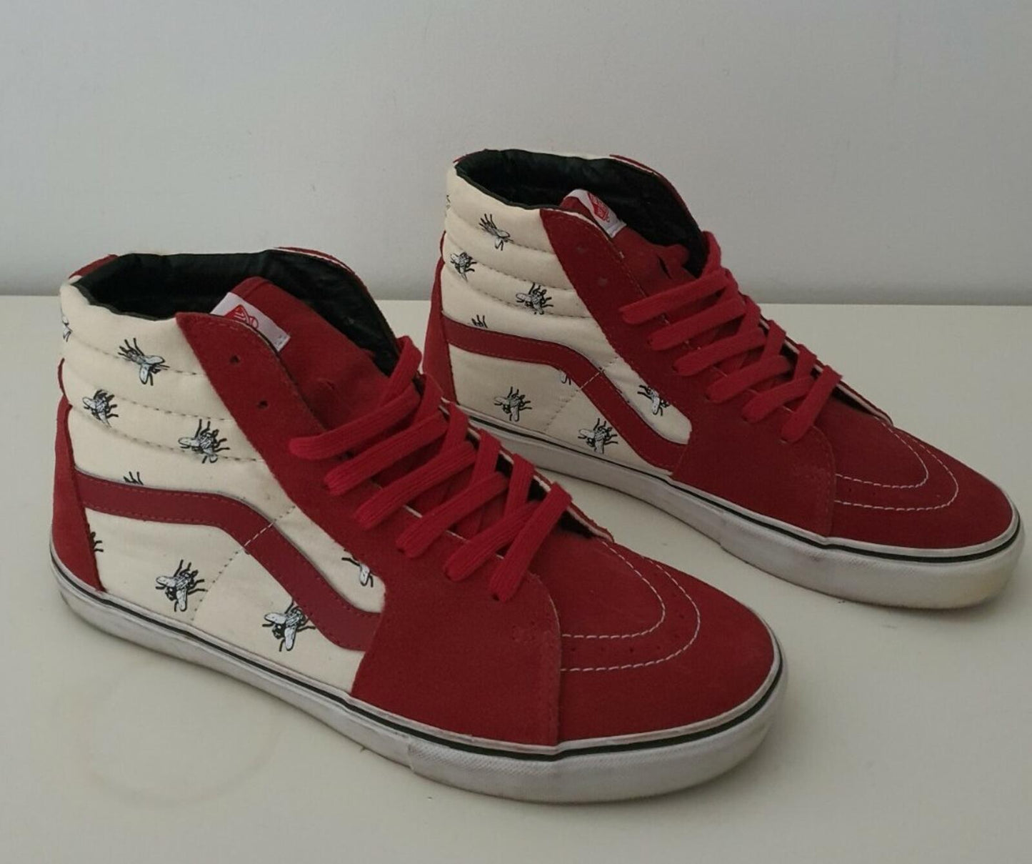 FW11 Supreme Vans SK8-Hi Pro Flies pack UK 9 US 10 EUR 43 Vintage burgundy
