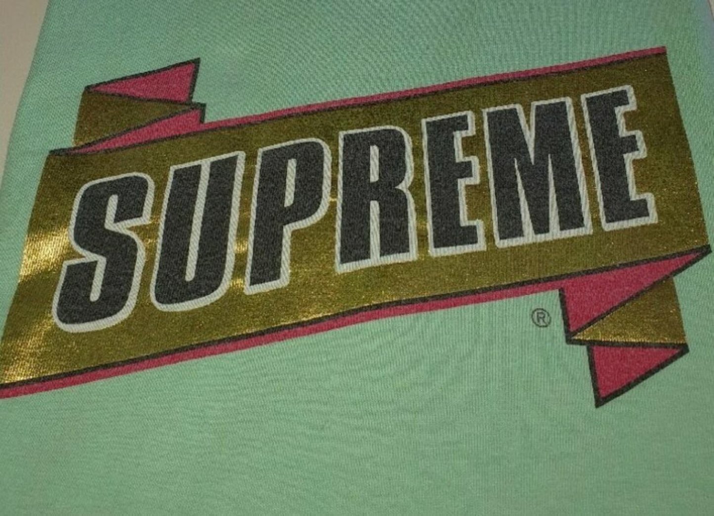 SS13 Supreme Emblem Tee Lime Size L