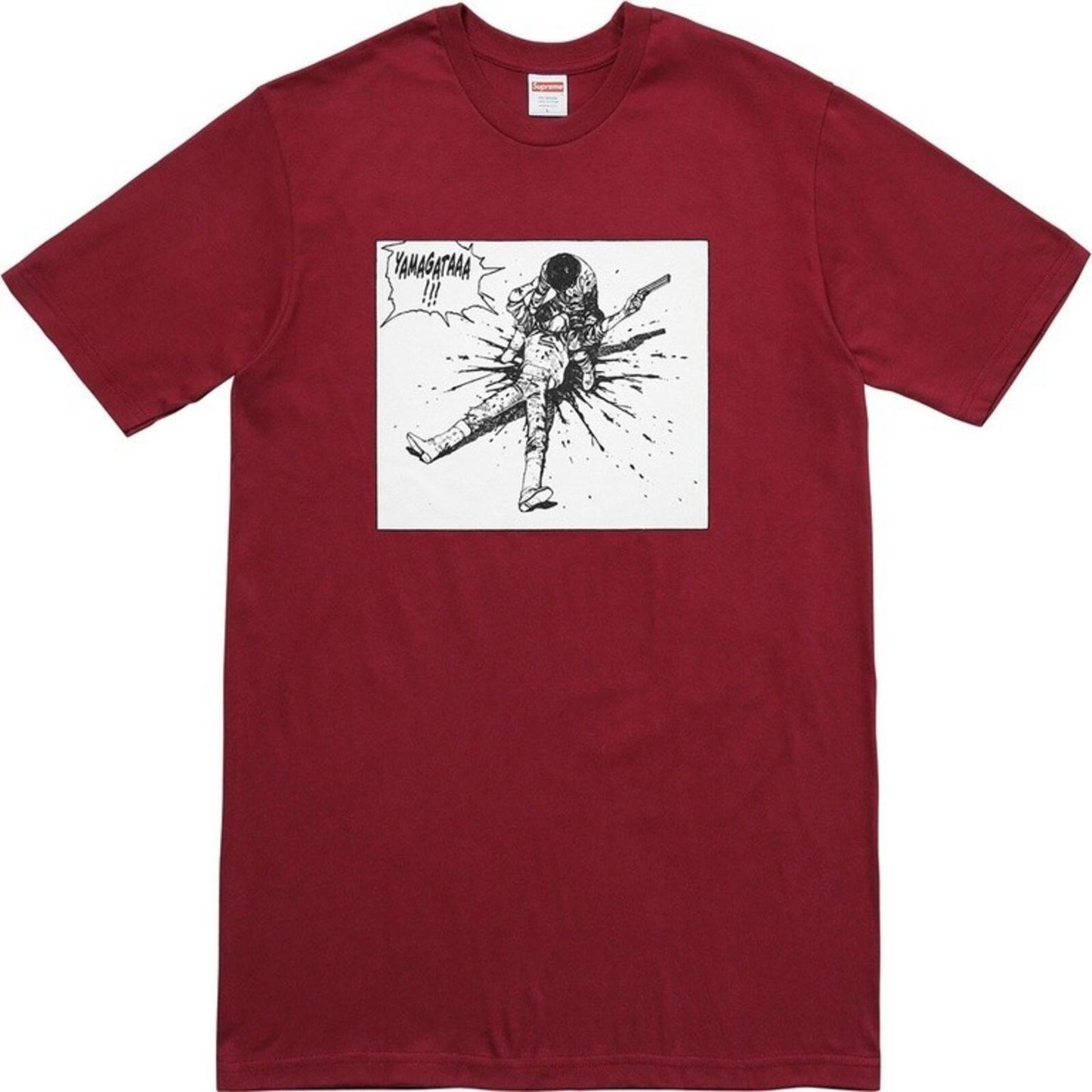FW17 Supreme x Akira Yamagata Tee Cardinal Size M Anime