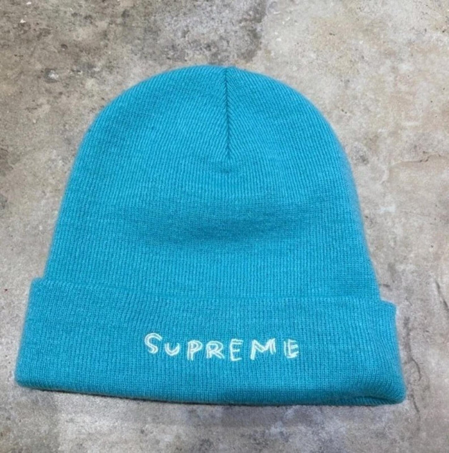 SS20 Supreme Daniel Johnston beanie turquoise hat blue