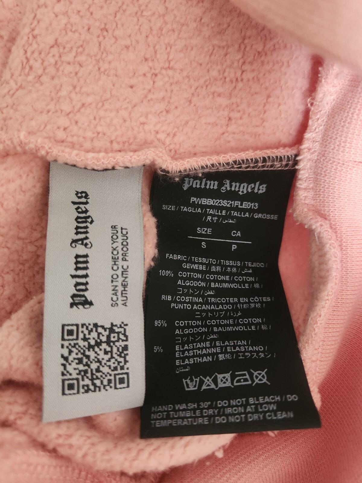 PALM ANGELS Ibiza Sprayed Hoodie Lachs Hoody 460 $ Kapuzenpullover S klein