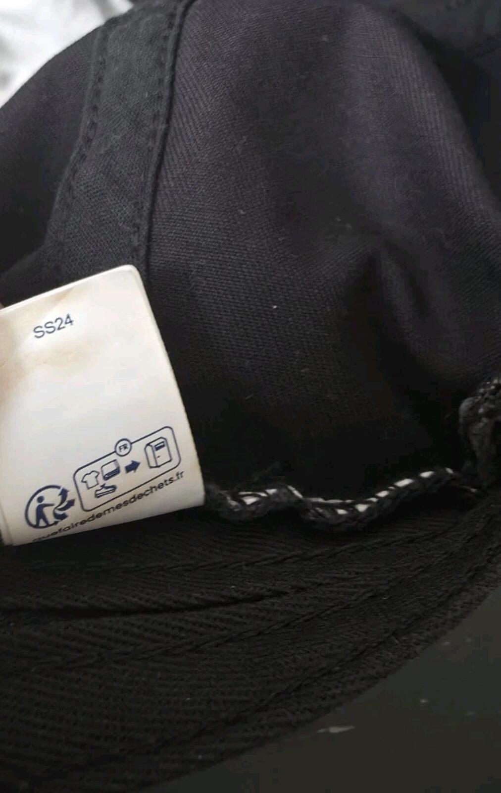 SS24 Supreme 2-Tone S Logo 6-panel Cap Black