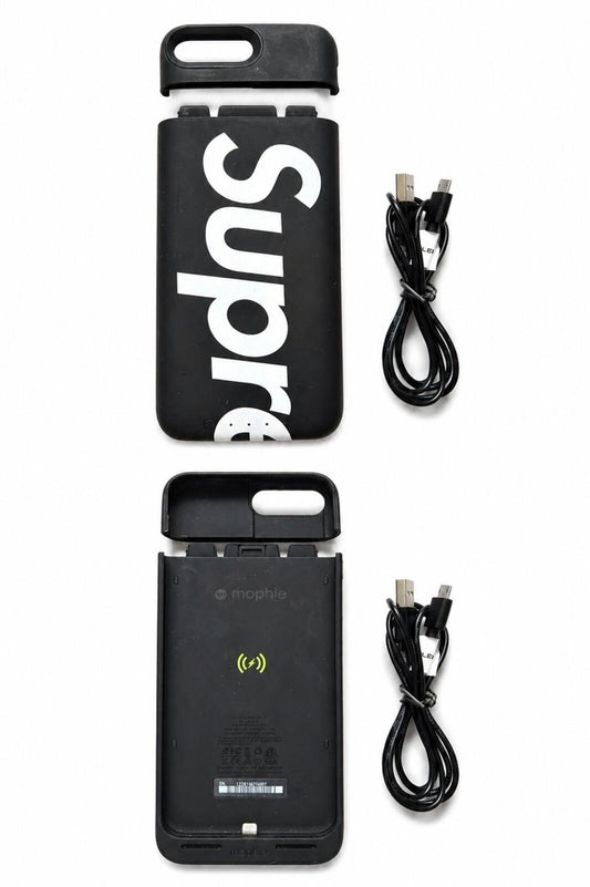 HW18 Supreme x Mophie Juice Pack Air für iPhone 7 & 8 Plus Schwarz