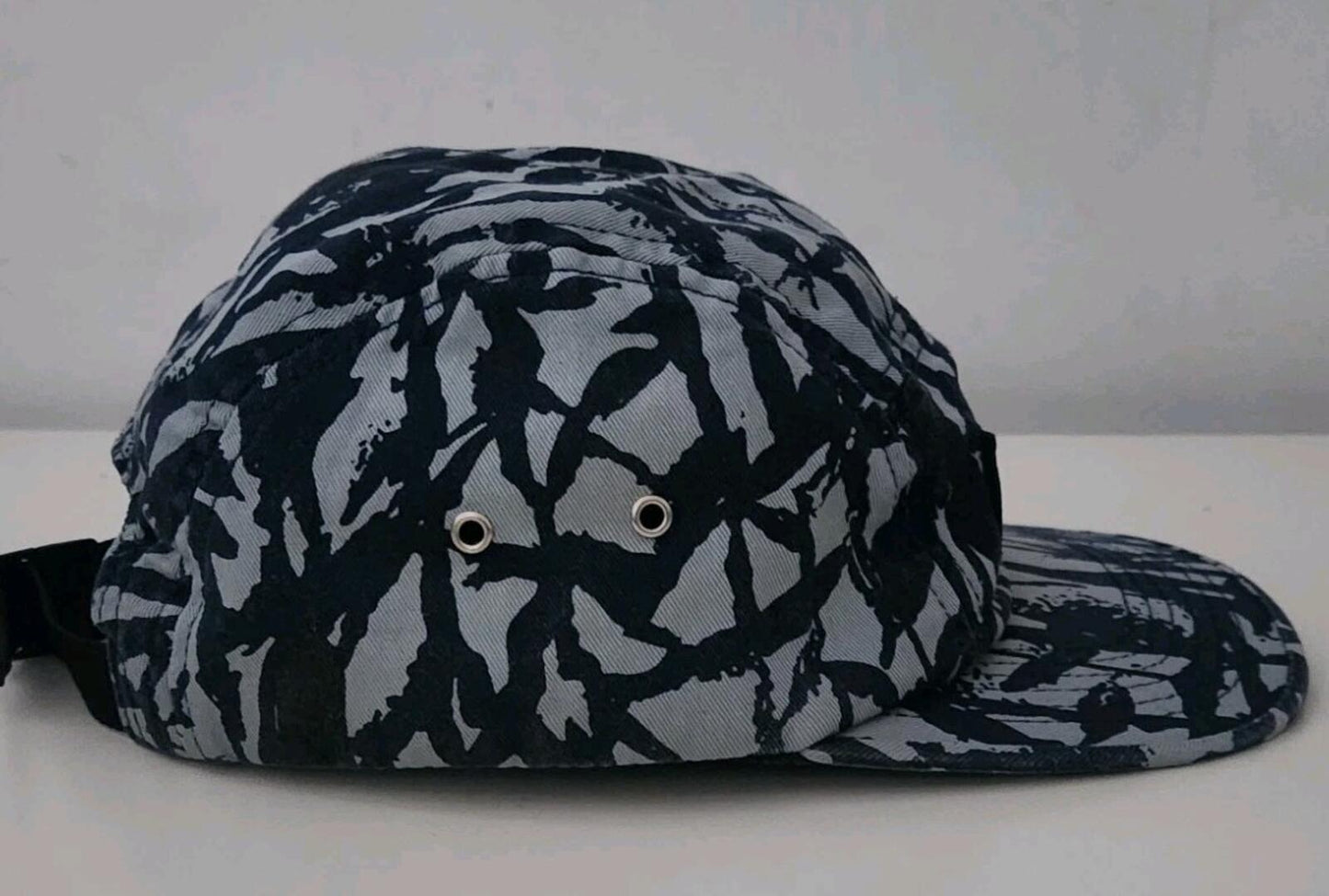 SS13 Supreme Reed Camo Camp Cap 2013 Vintage Hat Navy Box Logo Camo Camouflage