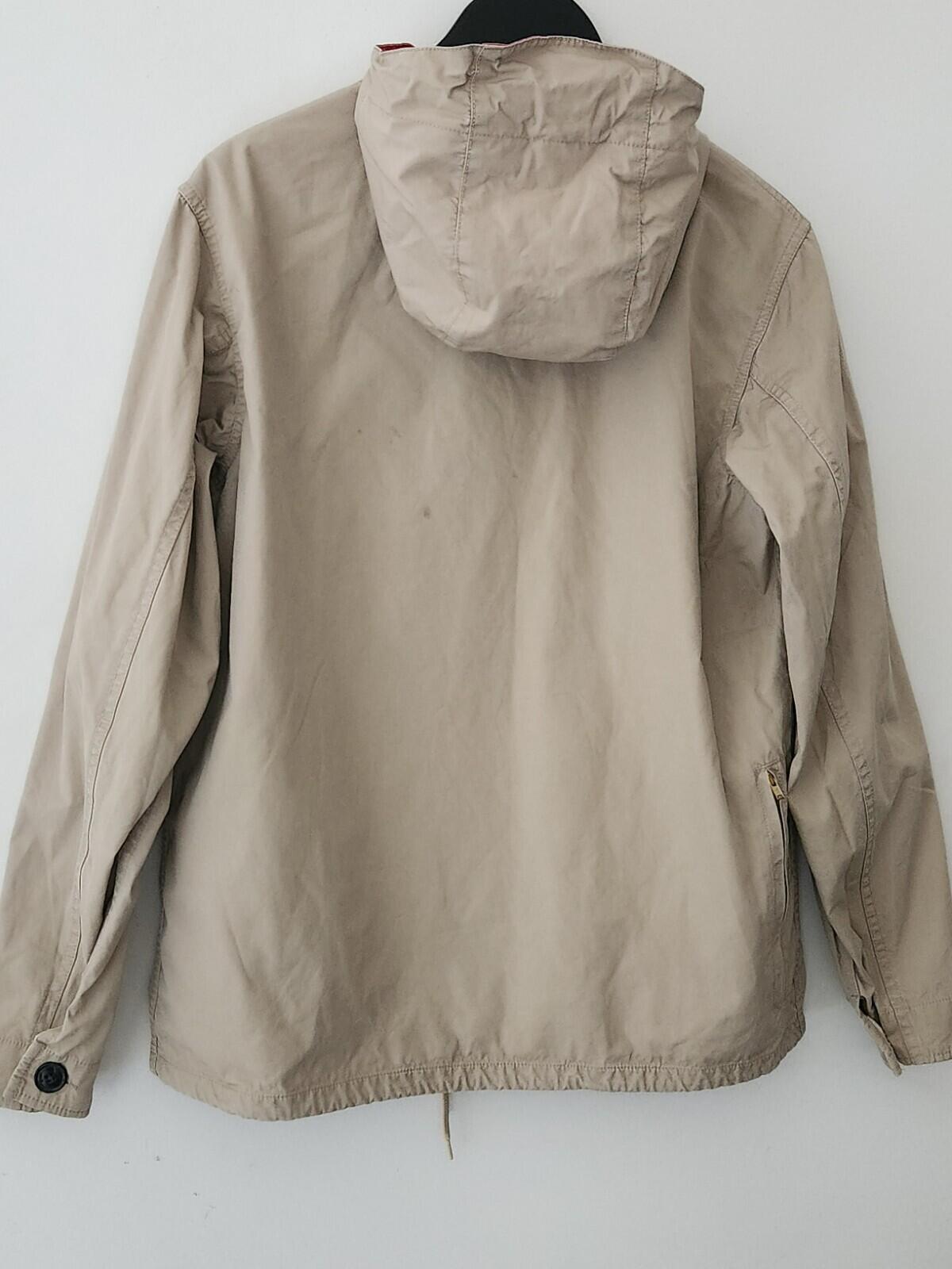 FW10 Supreme Jacket Beige Red Parka Size M Medium Rare 2010 Vintage Rain Coat