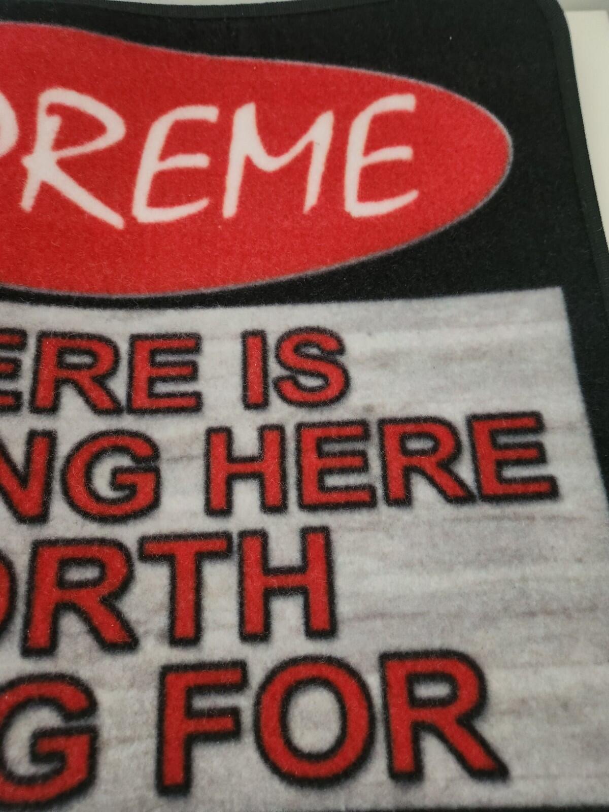FW17 Supreme Welcome Mat Accessory