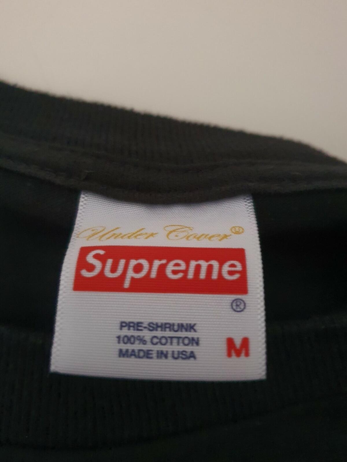SS18 Supreme x Undercover x Public Enemy Counterattack black L/S Tee Size M