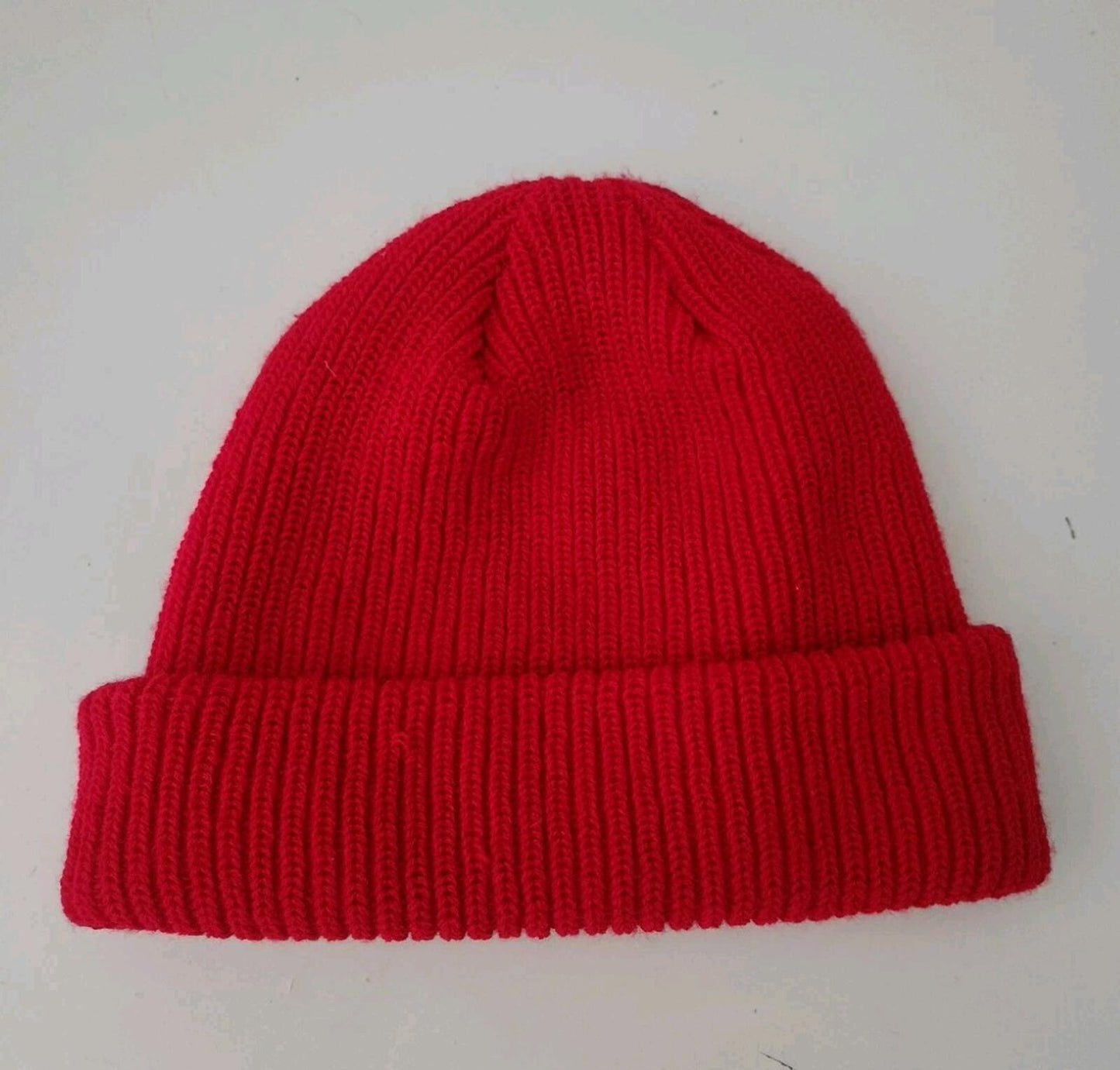 FW18 Supreme Loose Gauge beanie Red Acrylic Hat Made In Canada