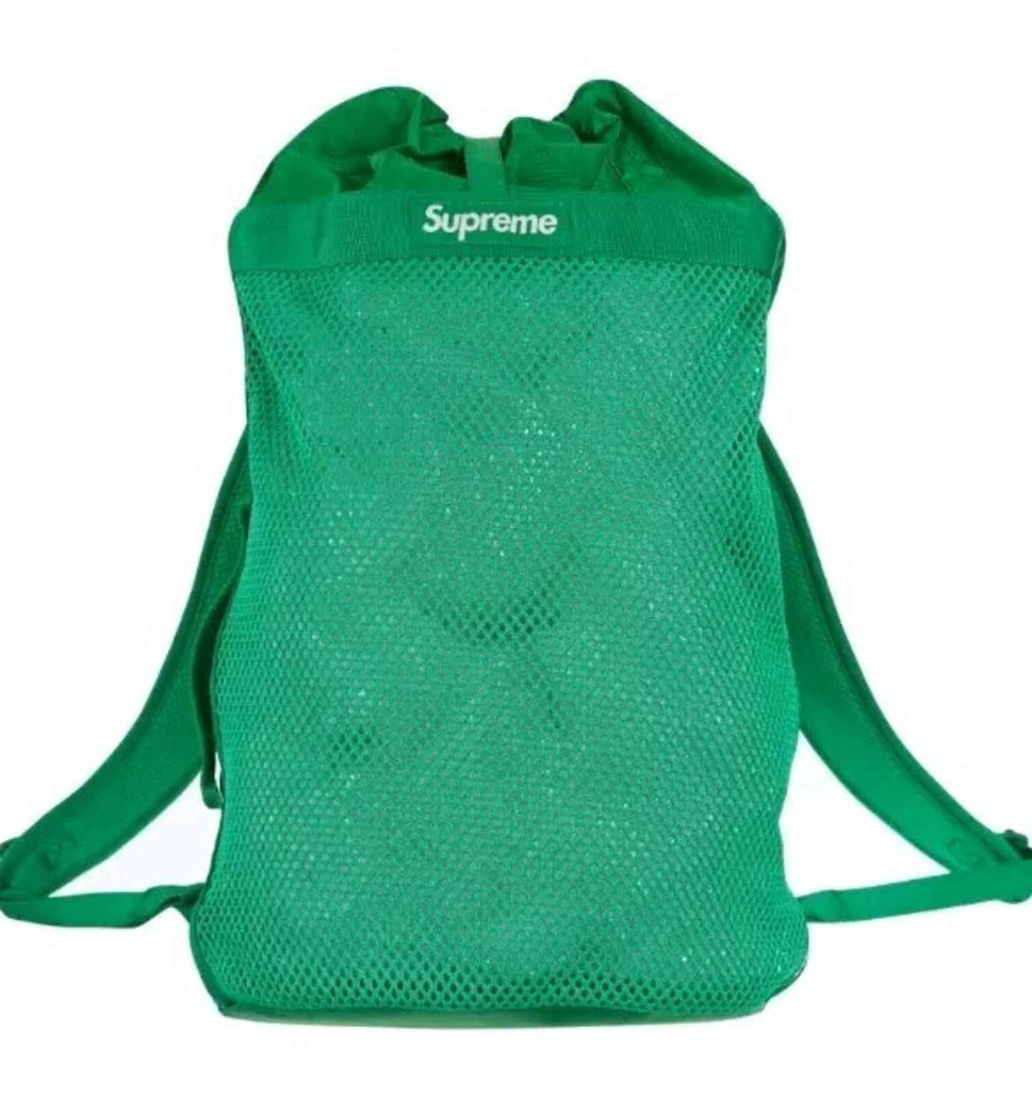 SS23 Supreme Mesh Rucksack Grün Tasche 21L Neu mit Etikett
