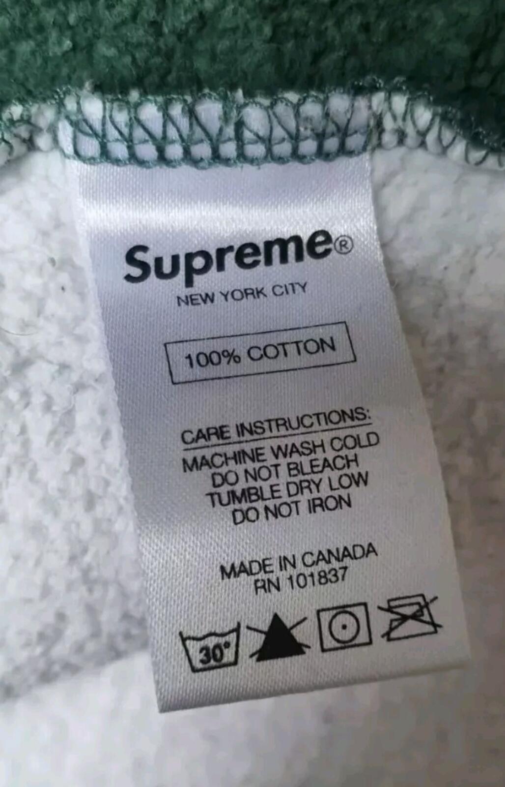 SS16 Supreme Panelled Crewneck size L large white sweatshirt Jumper