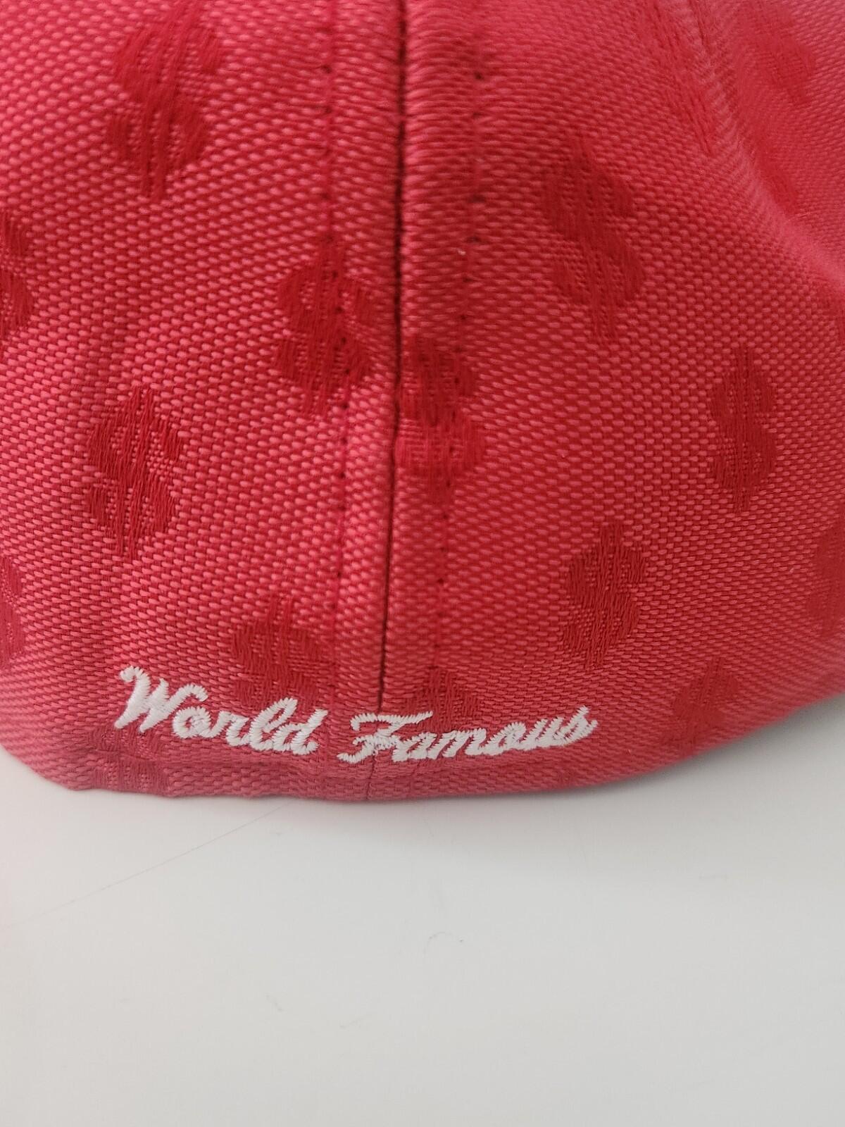 SS18 Supreme Monogram Box Logo New Era 7 3/4 Red cap baseball hat snapback $