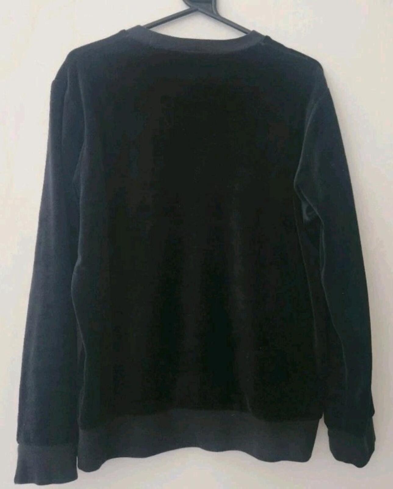 FW17 Supreme Velour Warm Up Pant + Crewneck Set black size S small & M Medium