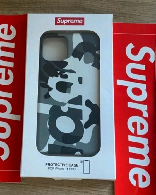 FW20 Supreme Camo iPhone Case Snow Camo Accessory iPhone 11 New Protective