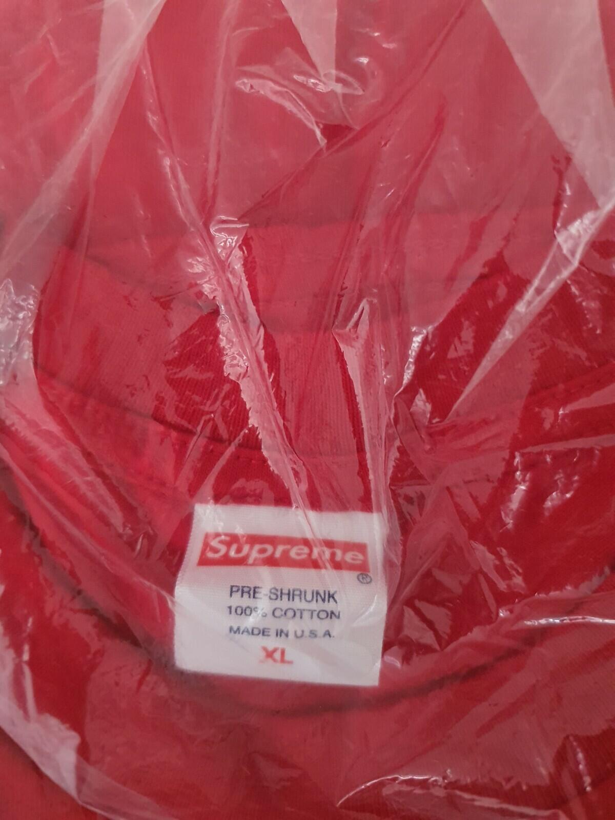 FW19 Supreme NEW SHI T Tee Size XL Red