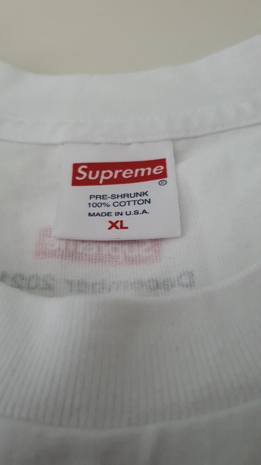FW21 Supreme Spend It Tee White Size XL Christmas