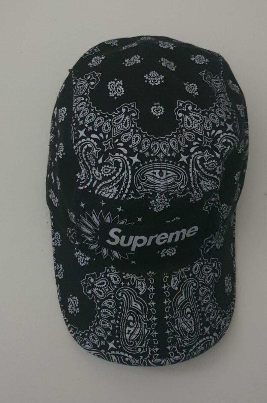 Gorra camp Supreme Bandana SS21 negra