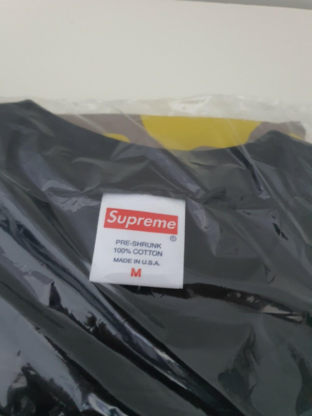 SS21 Supreme Wheaties black tee size M medium T-shirt box logo New and unopened