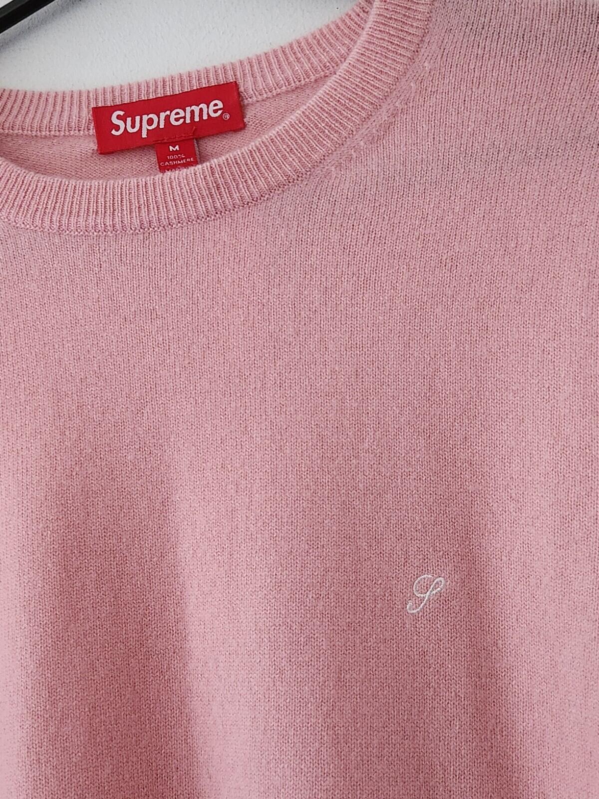 FW15 Supreme Cashmere RRP £228 Pink Sweater size M Medium
