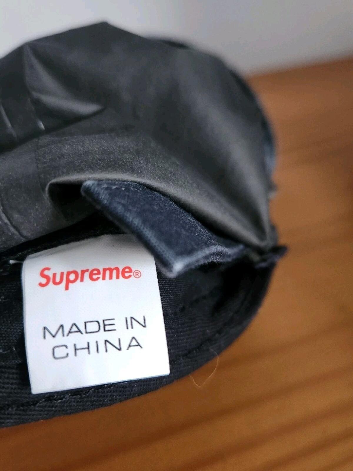 Gorra de 6 paneles FW20 Supreme GORE-TEX S Logo Negro Lavado