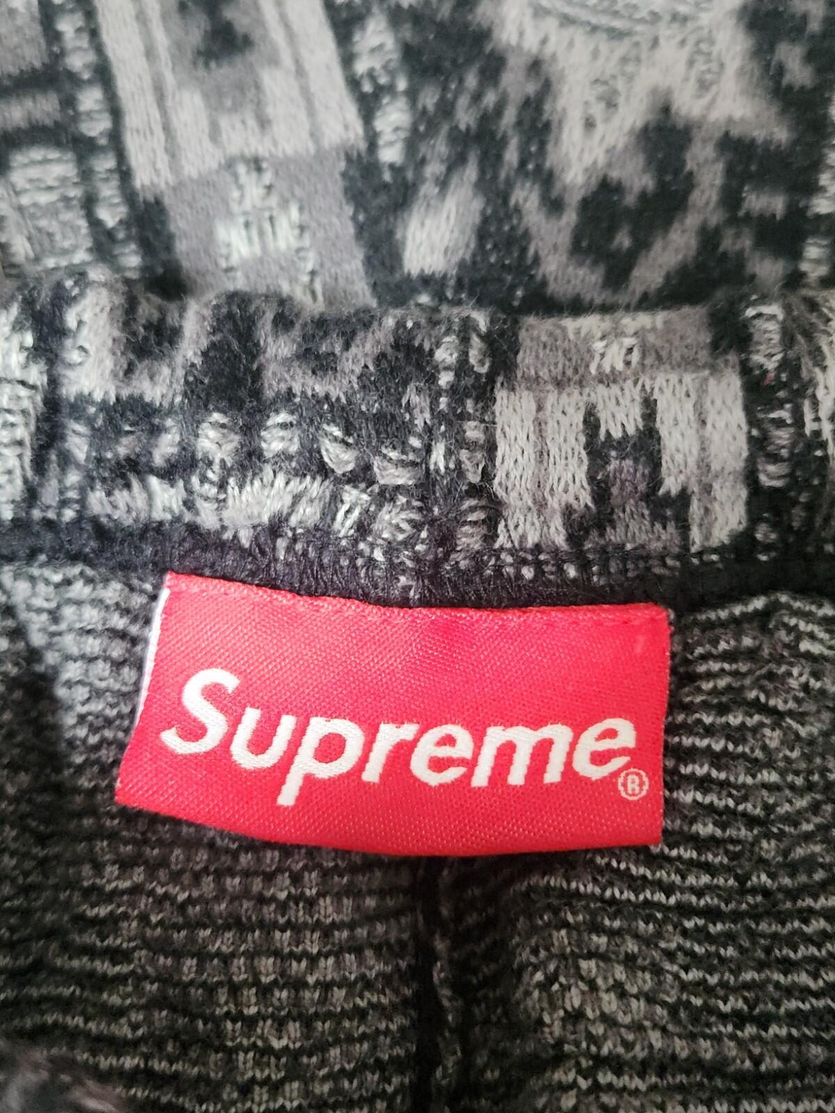 SS20 Supreme Patchwork Knit Short Black Size M