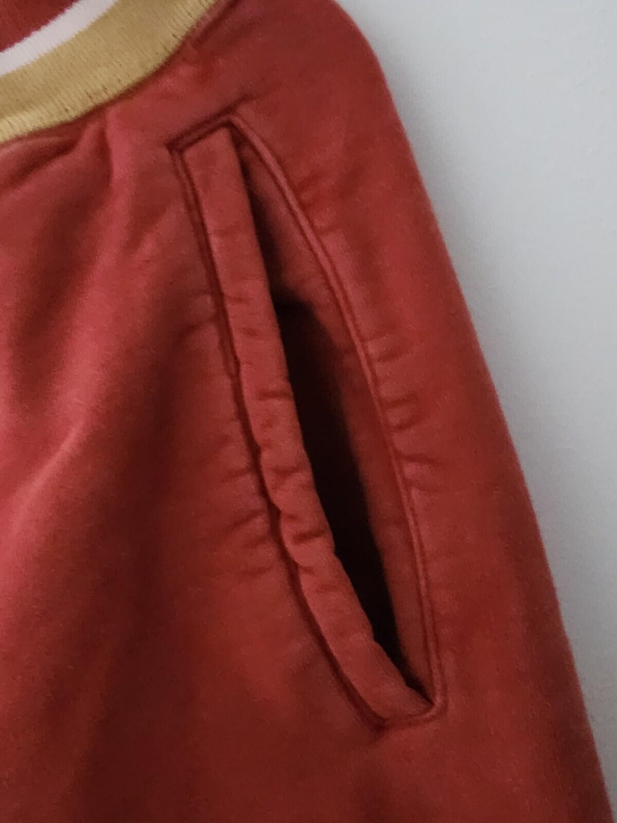 FW18 Supreme Striped Rim Sweatpant Rust pants size S Small Trousers Red