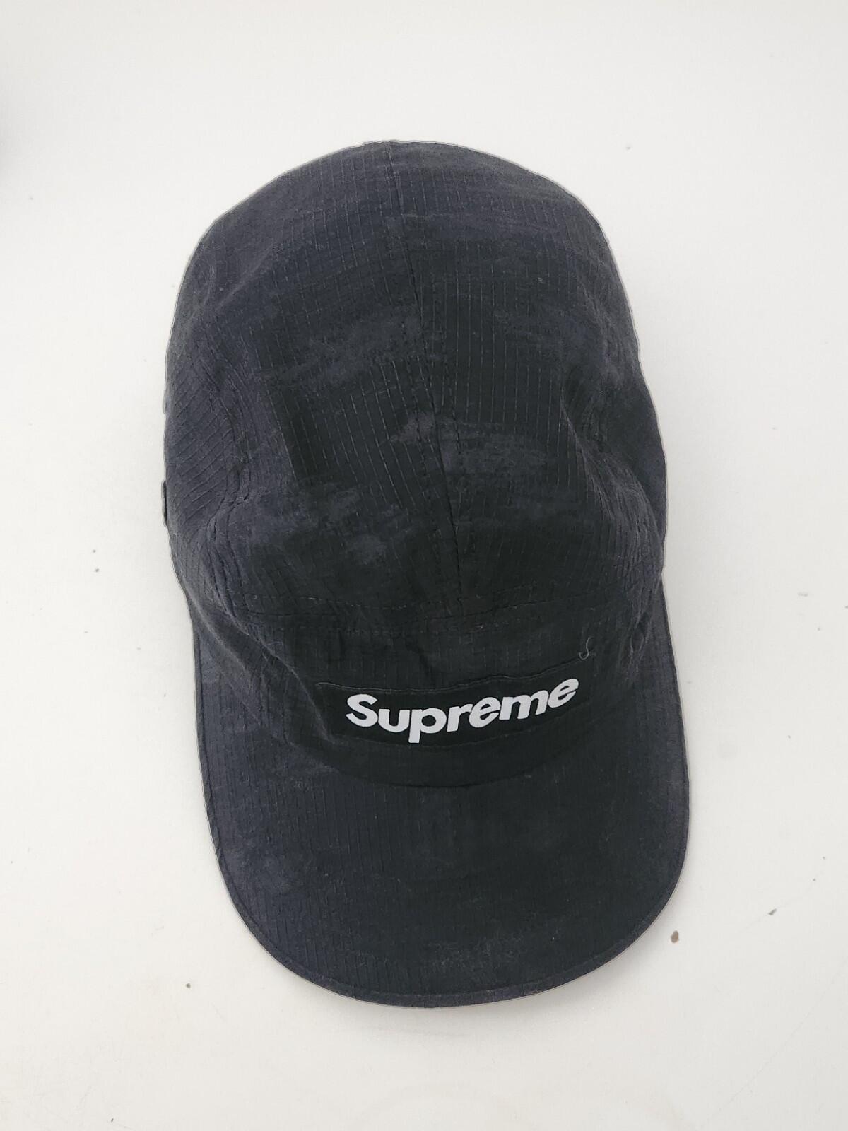 SS22 Supreme Broken Camo Camp Cap Black