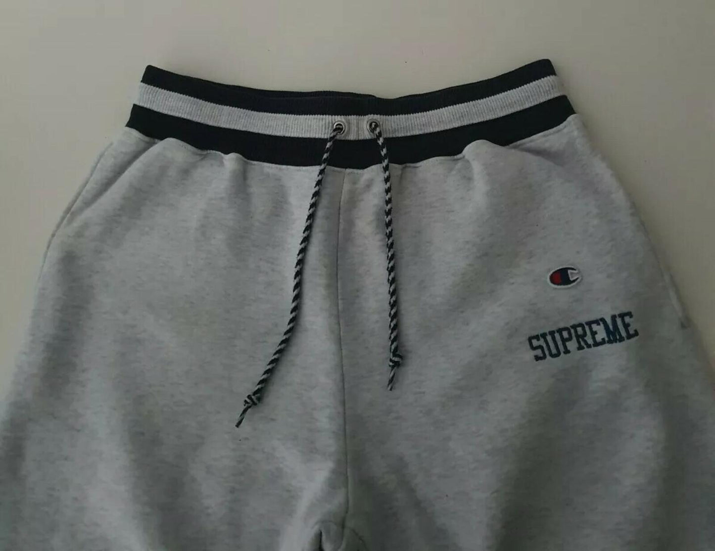 SS15 Supreme Champion Sweatpant size M but they fit smaller S small pants grey