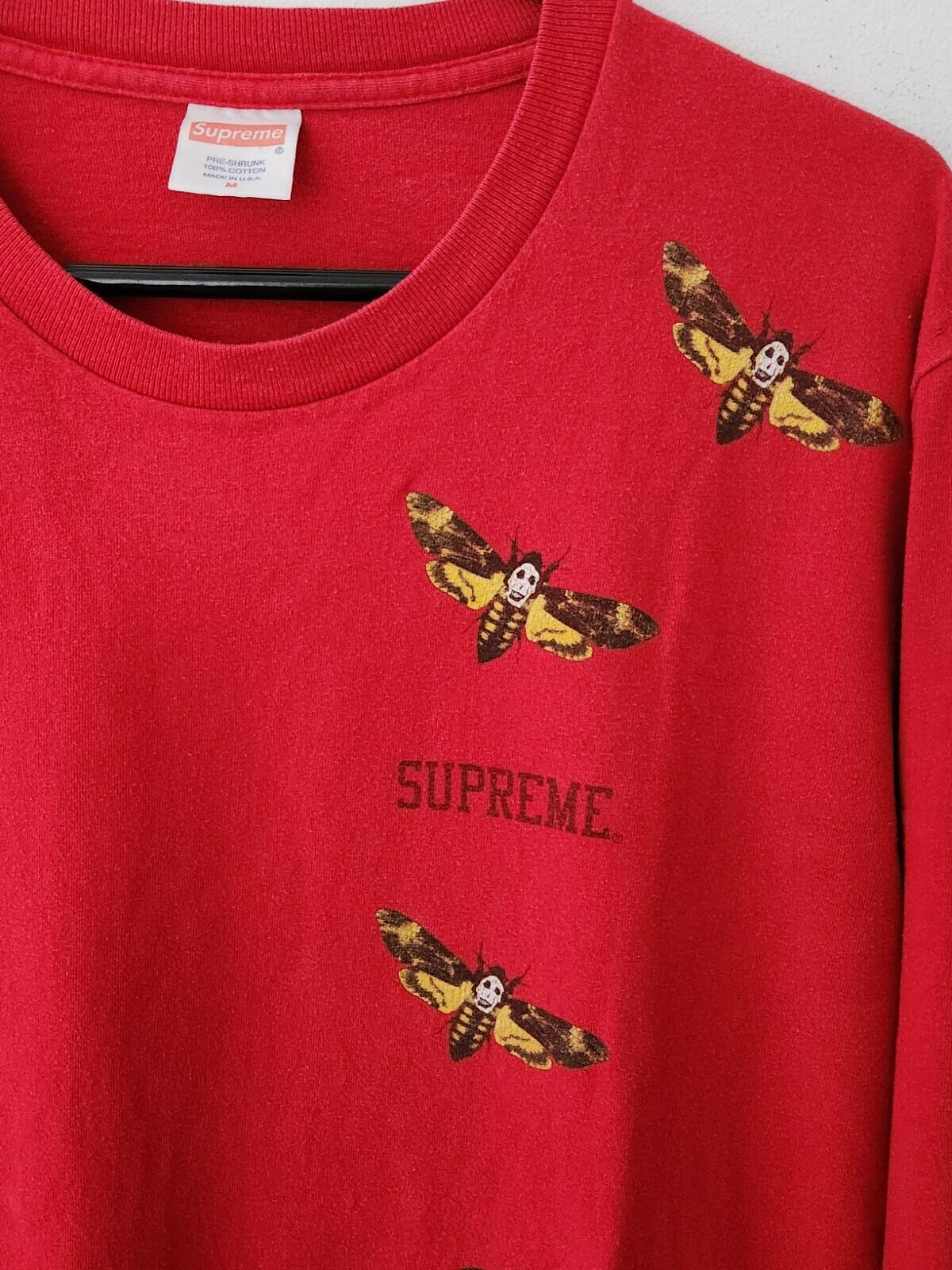 SS15 Supreme Moth L/S tee size M medium Red long sleeve t-shirt Rare Vintage