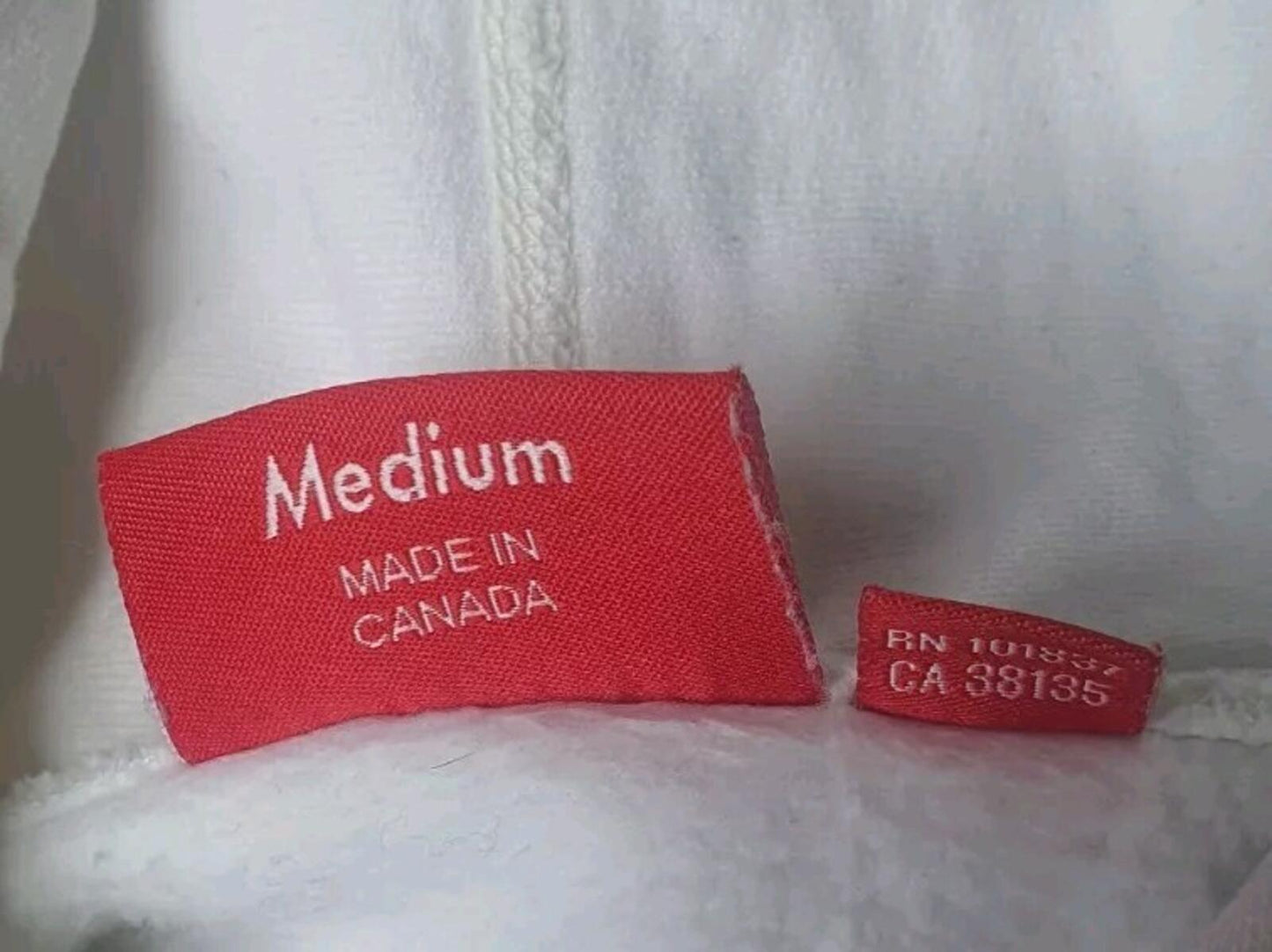 FW15 Supreme S Logo Hooded Sweatshirt size M medium White hoodie