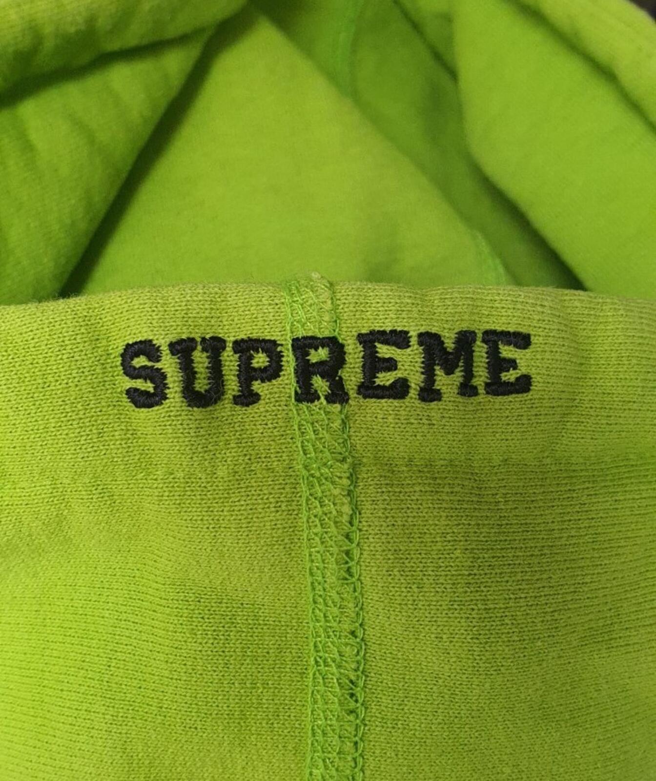FW17 Supreme x Akira Patches hooded sweatshirt size L large lime hoodie Anime