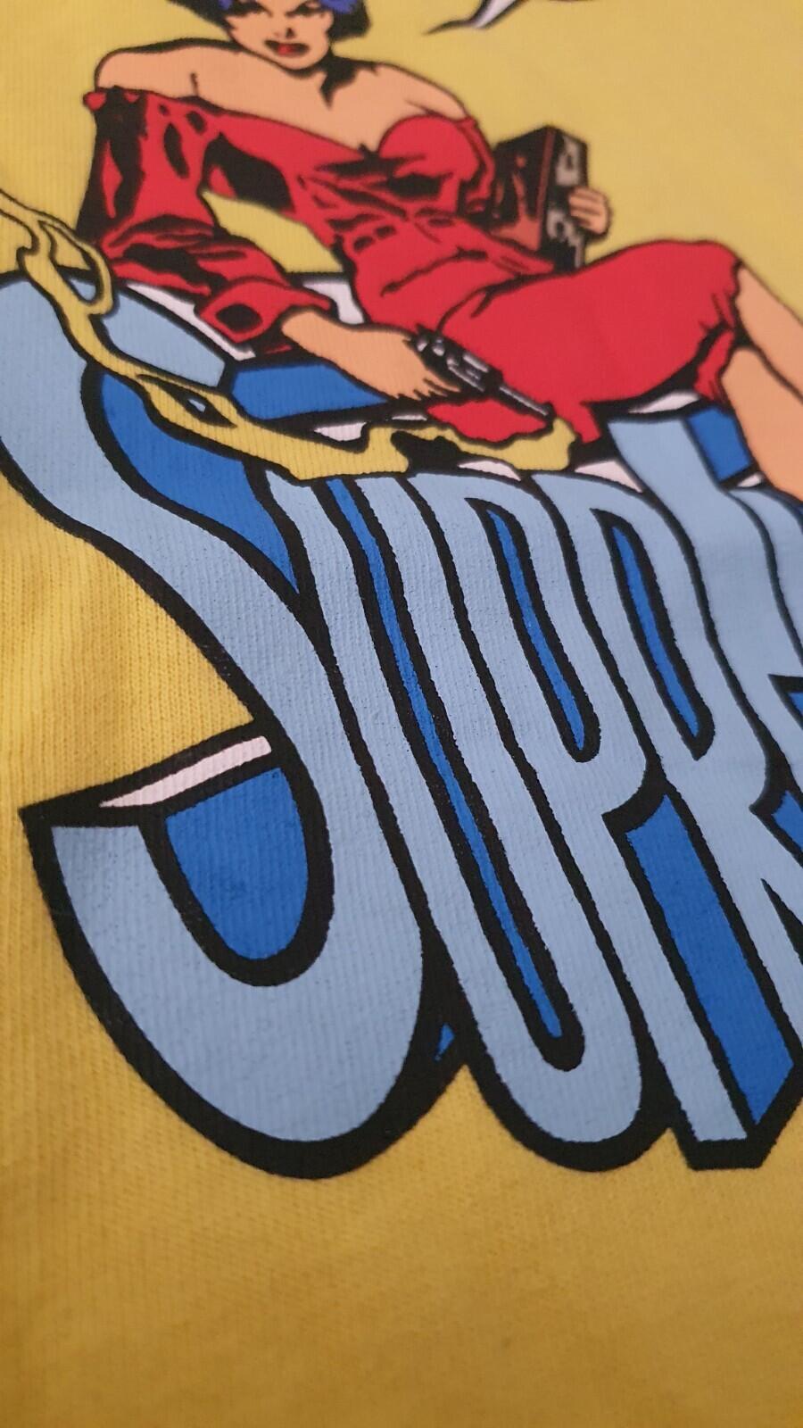 SS08 Supreme Don't Touch My S HIT Tee Amarillo Talla M