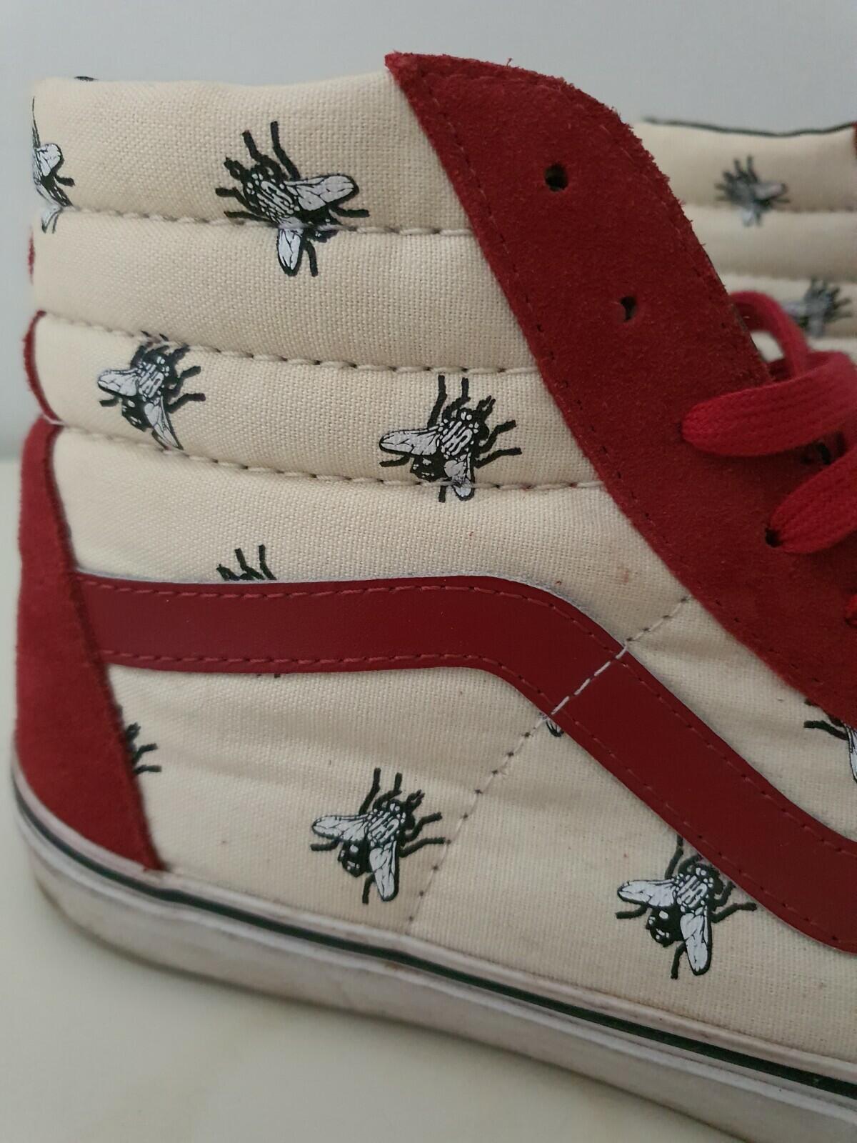 FW11 Supreme Vans SK8-Hi Pro Flies pack UK 9 US 10 EUR 43 Vintage burgundy