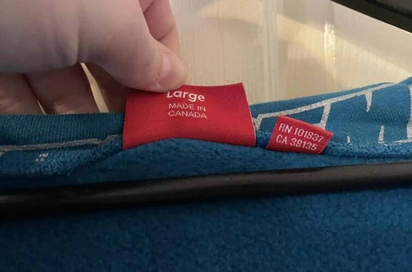 SS18 Supreme Repeat Zip Up Hooded Sweatshirt Dark Aqua Size L