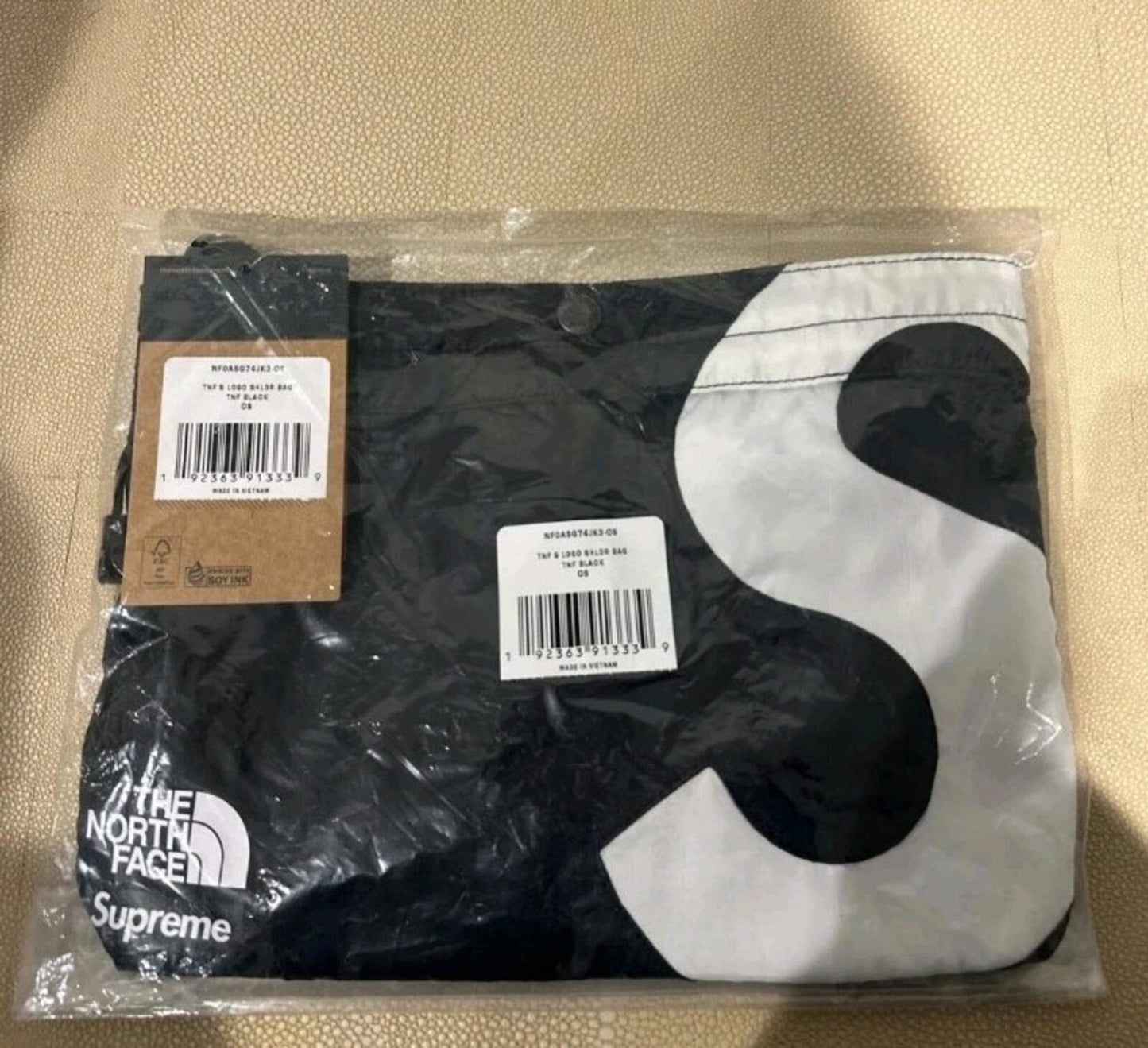 FW20 Supreme x The North Face S Logo Shoulder Bag Black