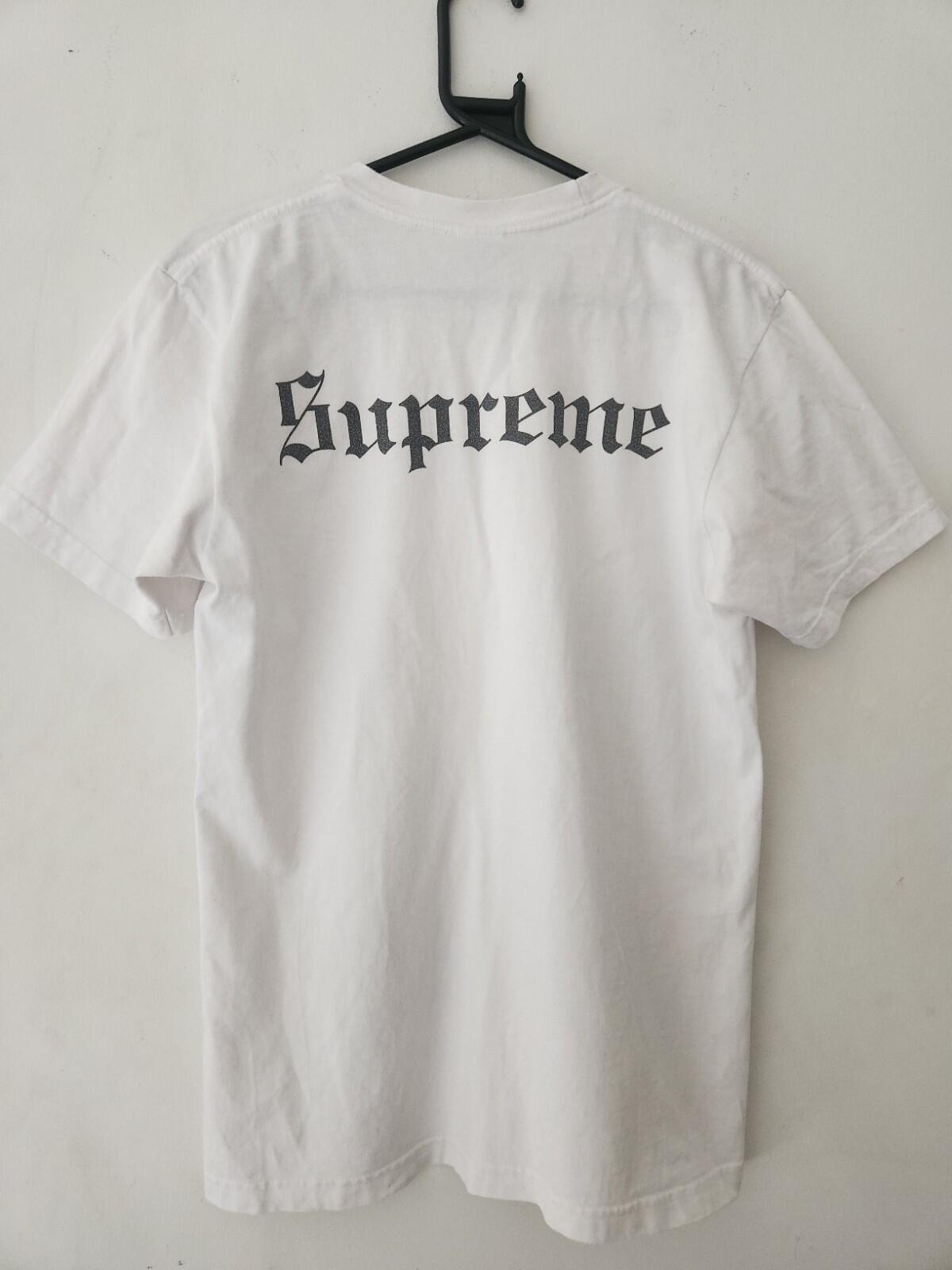 FW16 Supreme x Slayer Eagle tee white T-shirt size M medium