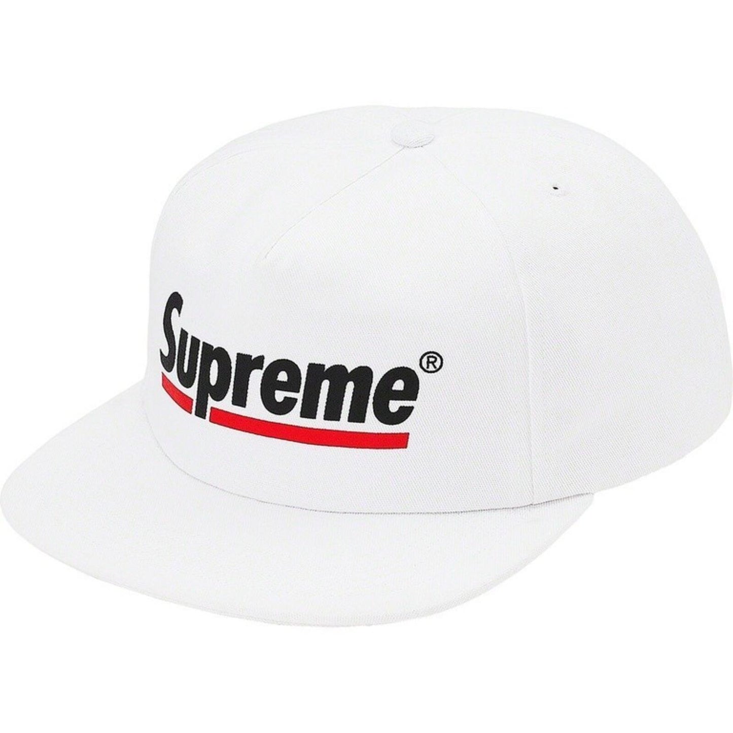 SS20 Supreme Underline 5-panel Cap White