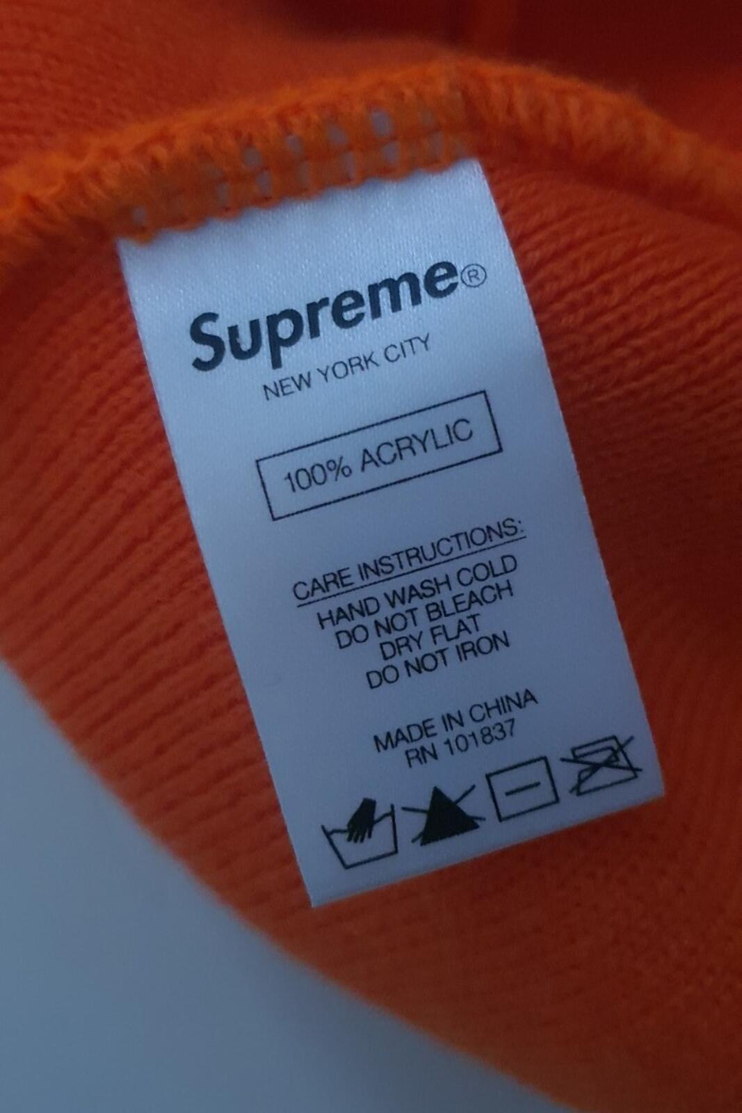 SS20 Supreme x Automobili Lamborghini Beanie Orange Hat
