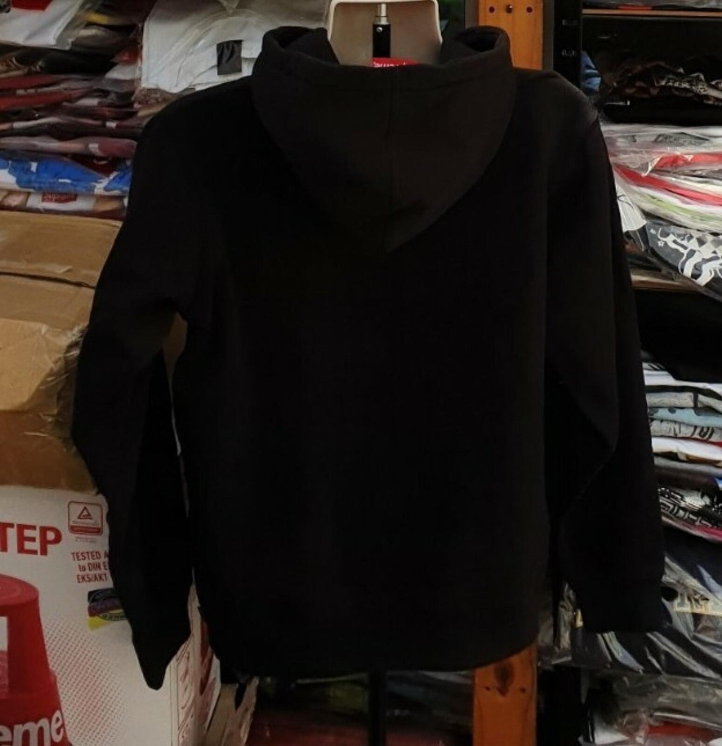 SS20 Supreme  Known As black hooded sweatshirt size M medium hoodie